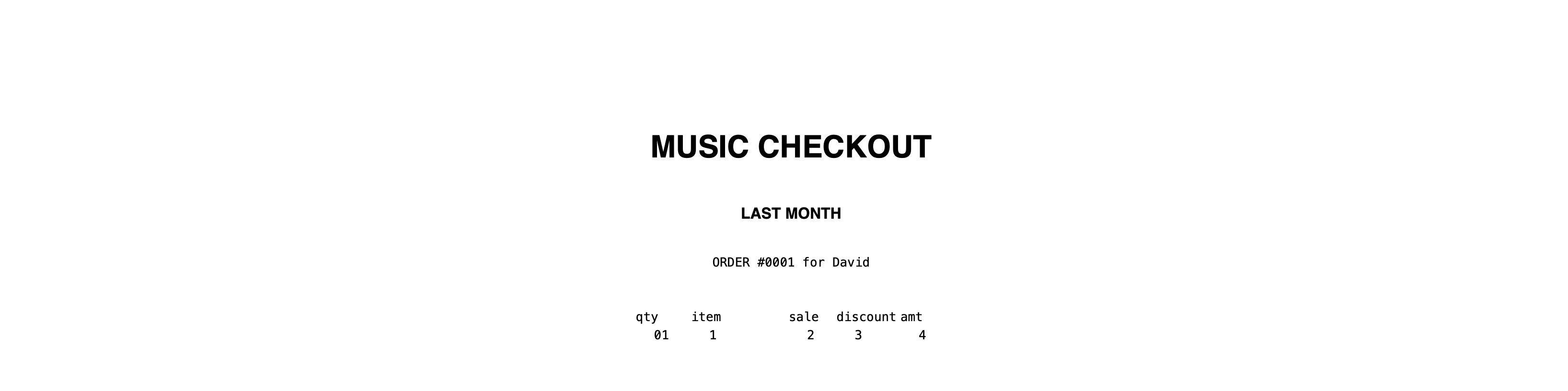 MusicCheckout